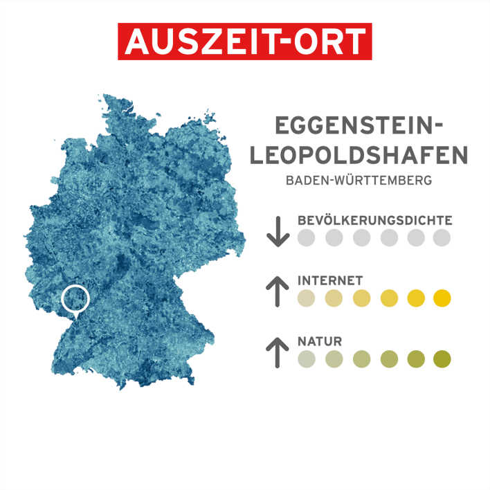 Eggenstein-Leopoldshafen ist ein Ort mit viel Natur und viel Netz